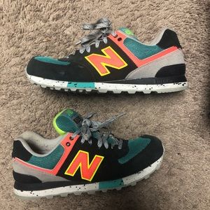 Brightly colored new balance sneakers